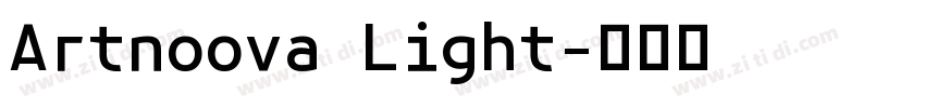 Artnoova Light字体转换